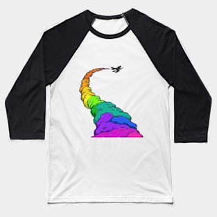 Rainbow Broomstick Baseball T-Shirt